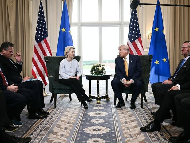 ABD Başkanı Donald Trump'ın AB'ye uyguladığı ek gümrük vergileri 2025'in ana gündemiydi