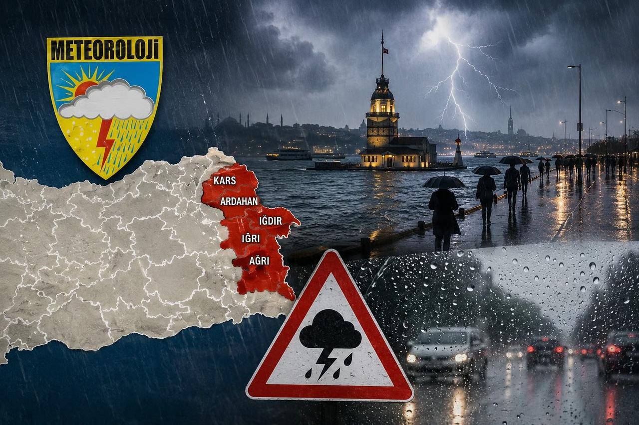 İstanbul'a gök gürültülü sağanak için tarih verildi! İçişleri Bakanlığı'ndan çok sayıda il için sarı kodlu uyarı