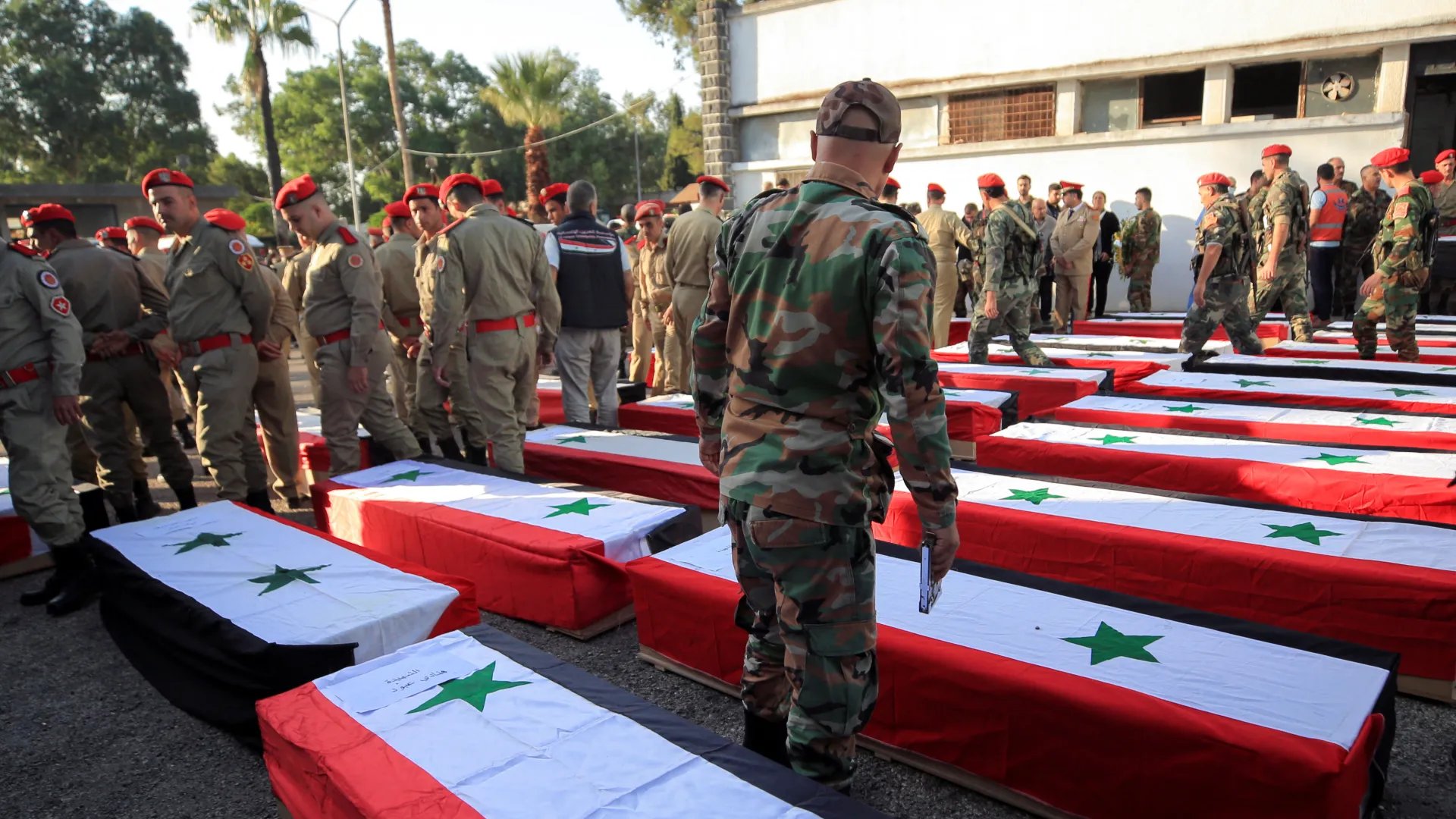 After opposition drone strikes in Homs military academy