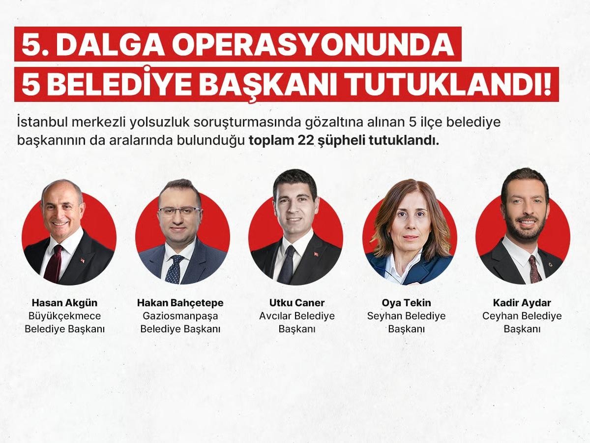 Yolsuzluk soruşturmalarında 22 tutuklama