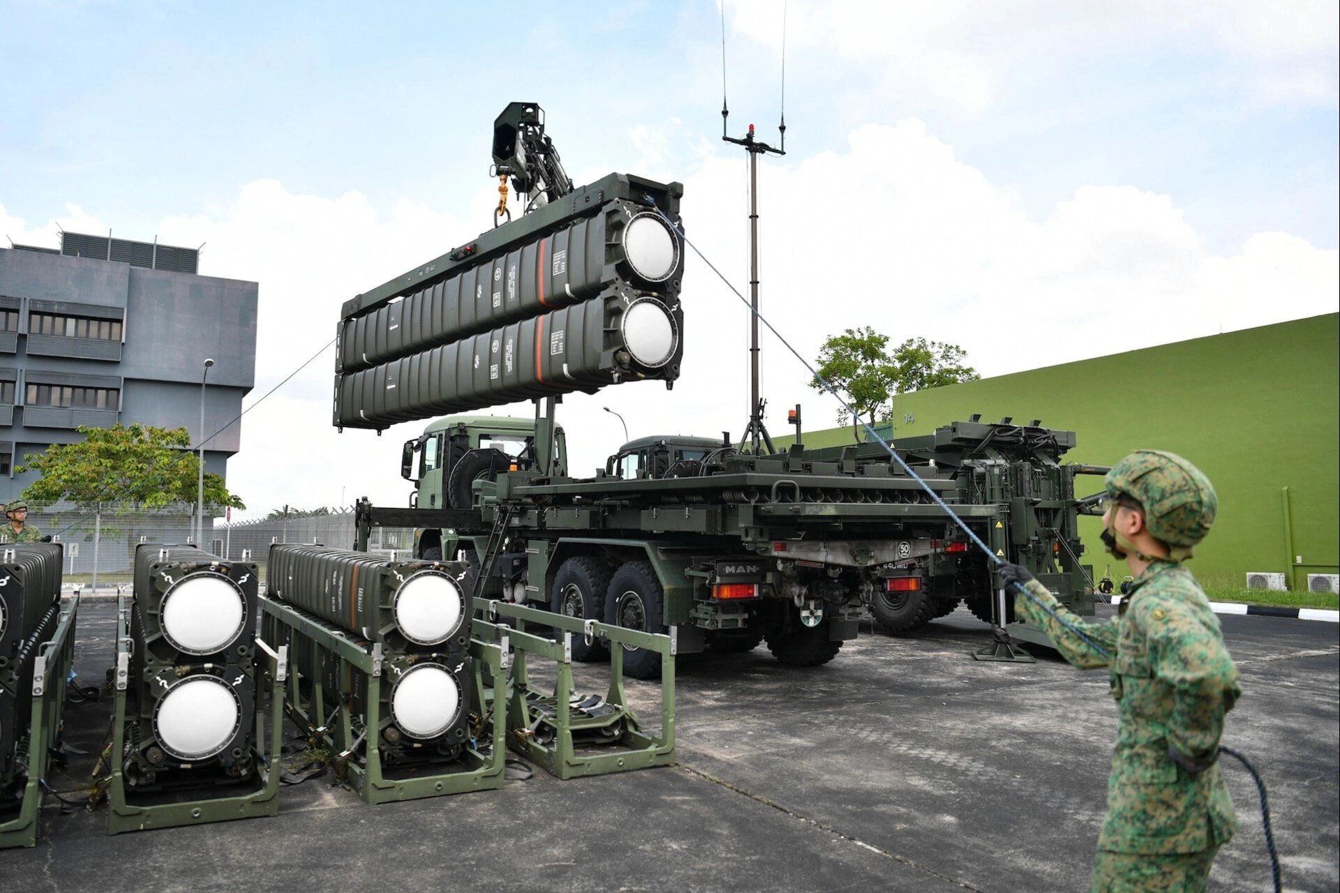 An Aster 30 missile system - RSAF