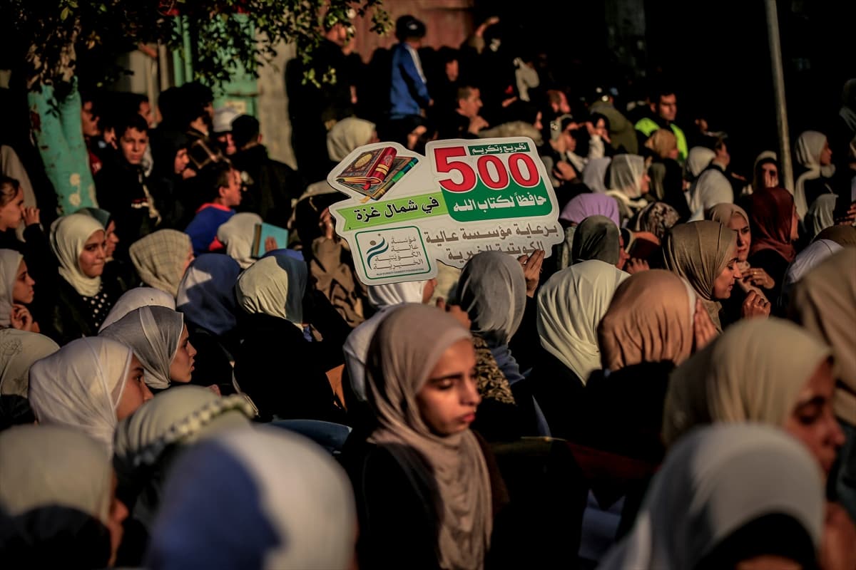 Gazze Şeridi’nde 500 hafız için icazet töreni düzenlendi
