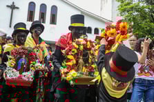 Venezuela'nın geleneksel festivalinden renkli görüntüler