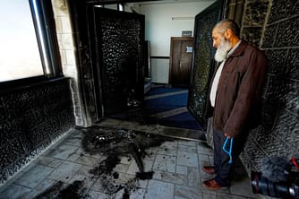 Israeli Settlers Torch West Bank Mosque During Ramadan