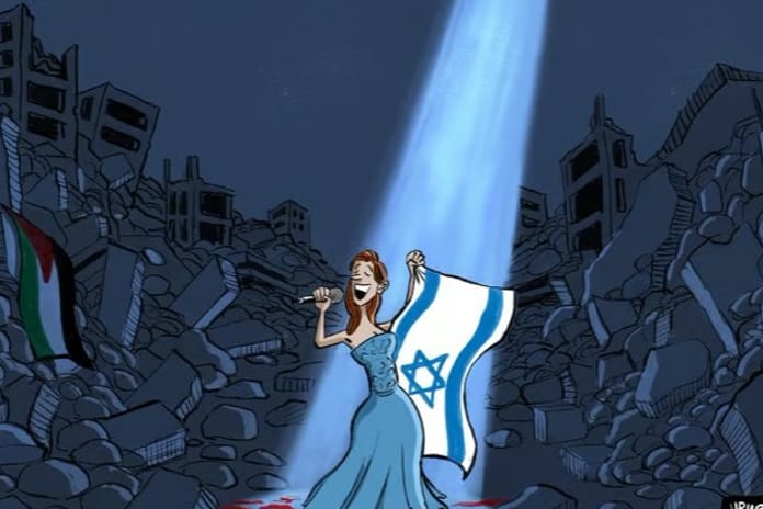 İrlandalı karikatürist: İsrail sadece Eurovision'dan değil her yerden men edilmeli
