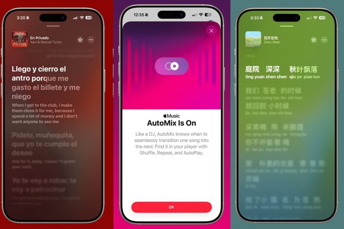 iOS 26 ile Apple Music yenileniyor: Şarkı çevirisi, AutoMix, lirik telaffuzu
