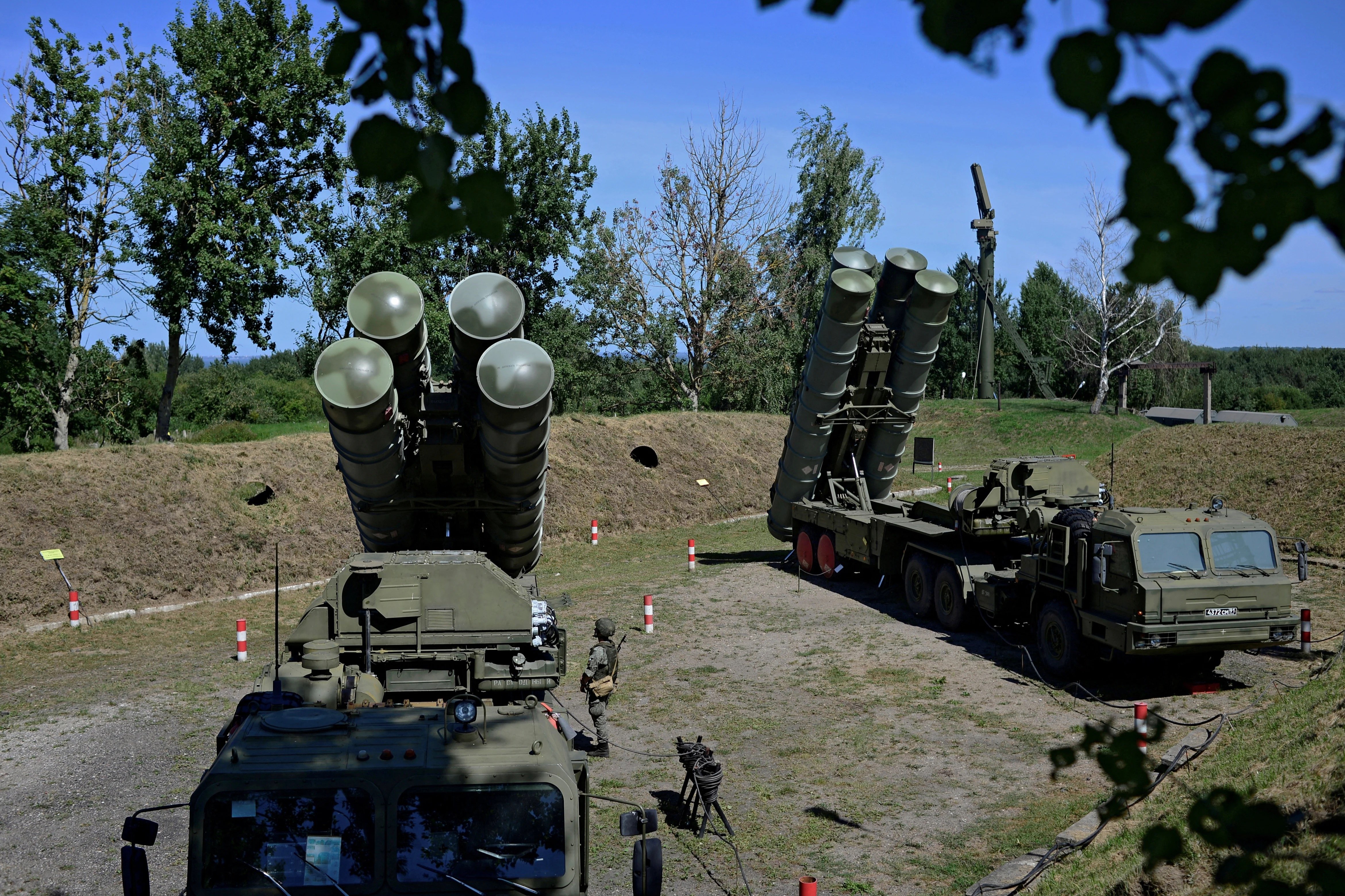 Russian S-400 air defence systems at a military base in Kaliningrad, August 11, 2020 - Reuters