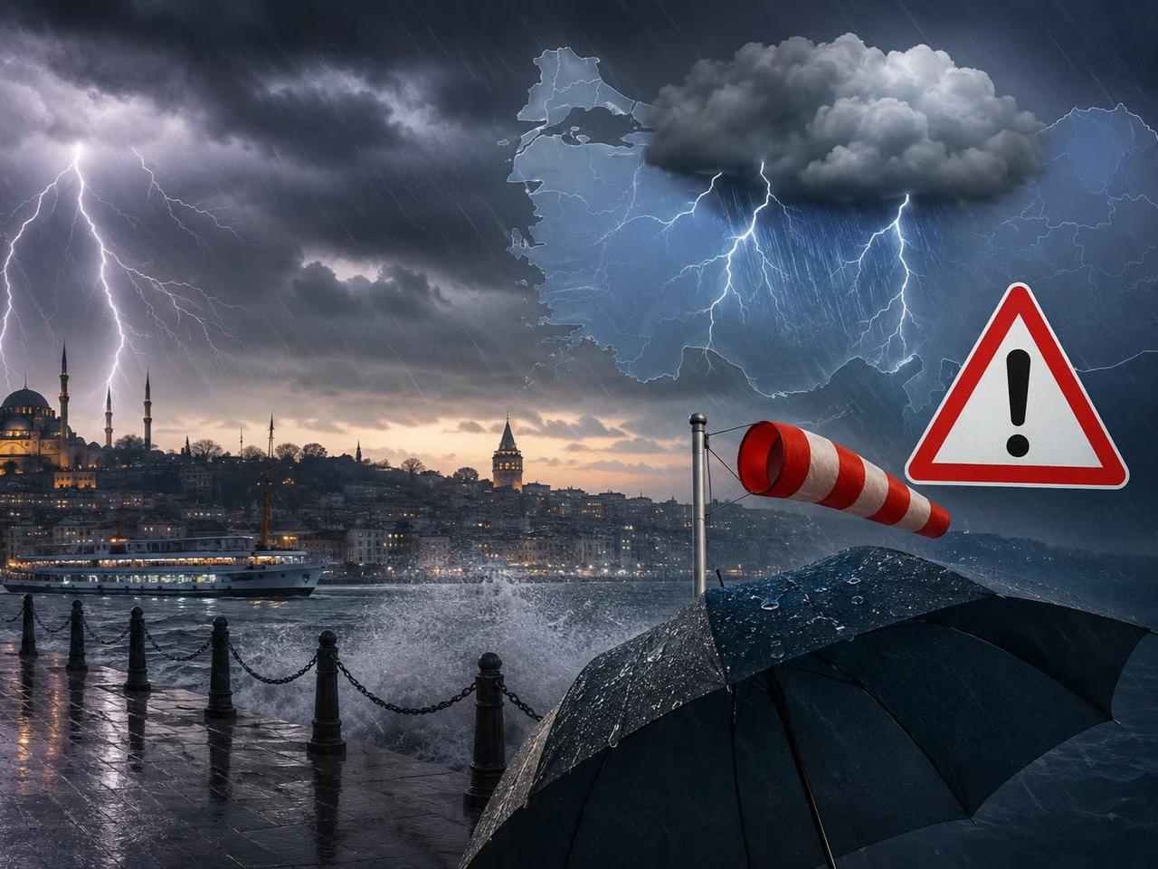 İstanbul'da 3 gün üst üste yağmur! Meteoroloji il il uyardı