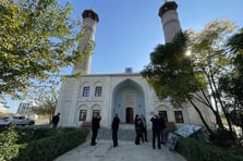 Karabağ'daki tarihi Cuma Mescidi onarılarak ibadete açıldı