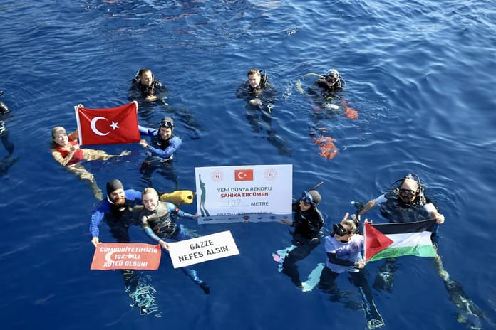 Birleşmiş Milletler "Sudaki Yaşam" savunucusu Şahika Ercümen, 10 yıl sonra Gazze için yeniden rekor kırdı