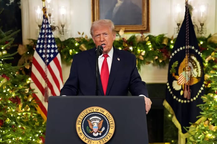 Trump ulusa sesleniş konuşması yaptı