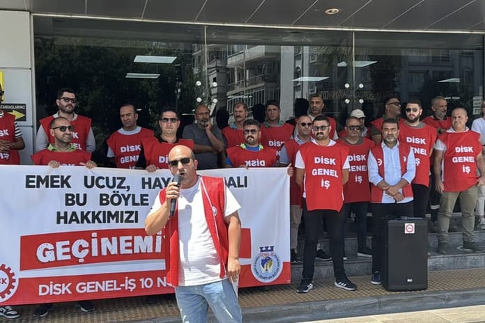 Yine İzmir yine işçi eylemi: Karşıyaka'da işçi eylemi