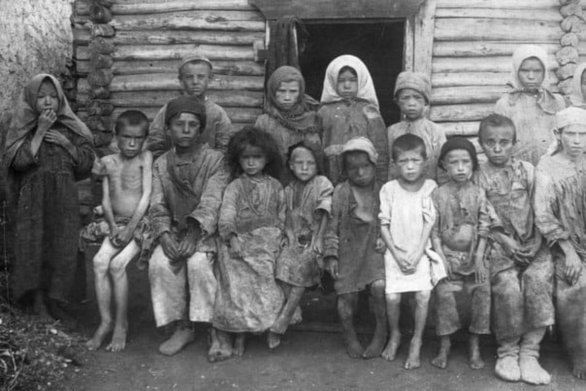 Holodomor kıtlığı sırasındaki açlık.