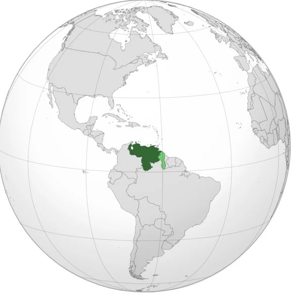 Venezuela Dünya Haritasındaki yeri