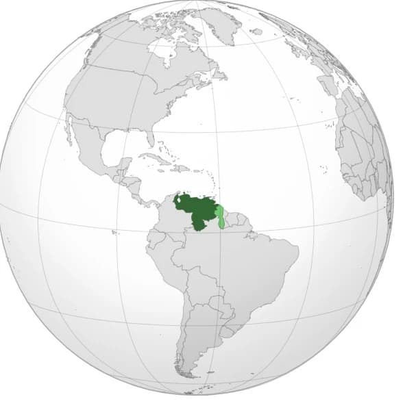 Venezuela Dünya Haritasındaki yeri