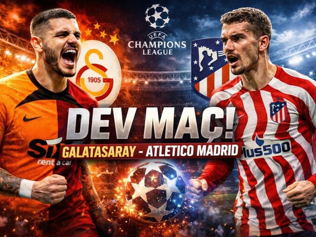 Galatasaray Atletico Madrid maçı ne zaman? UEFA Şampiyonlar Ligi Galatasaray Atletico Madrid maçı canlı yayın hangi kanalda, saat kaçta?