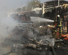 Suriye'nin Suveyda ilinde mühimmat yüklü araç infilak etti