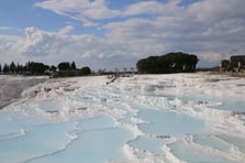 Pamukkale'yi, Kurban Bayramı'nda 53 binden fazla turist ziyaret etti