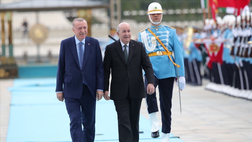 Cumhurbaşkanı Erdoğan ve Cezayirli mevkidaşı Tebbun - AA