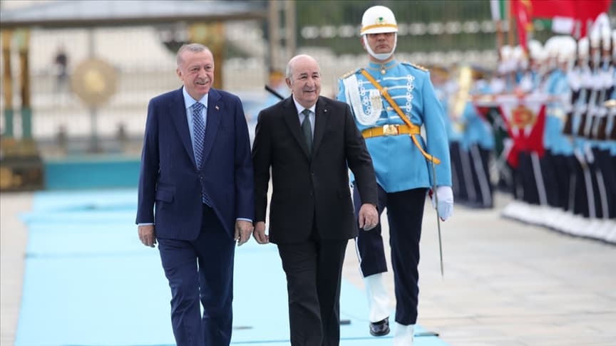 Cumhurbaşkanı Erdoğan ve Cezayirli mevkidaşı Tebbun - AA