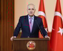 TBMM Başkanı Kurtulmuş: İsrail'in Gazze'deki varlığı Filistin'in her yerinde