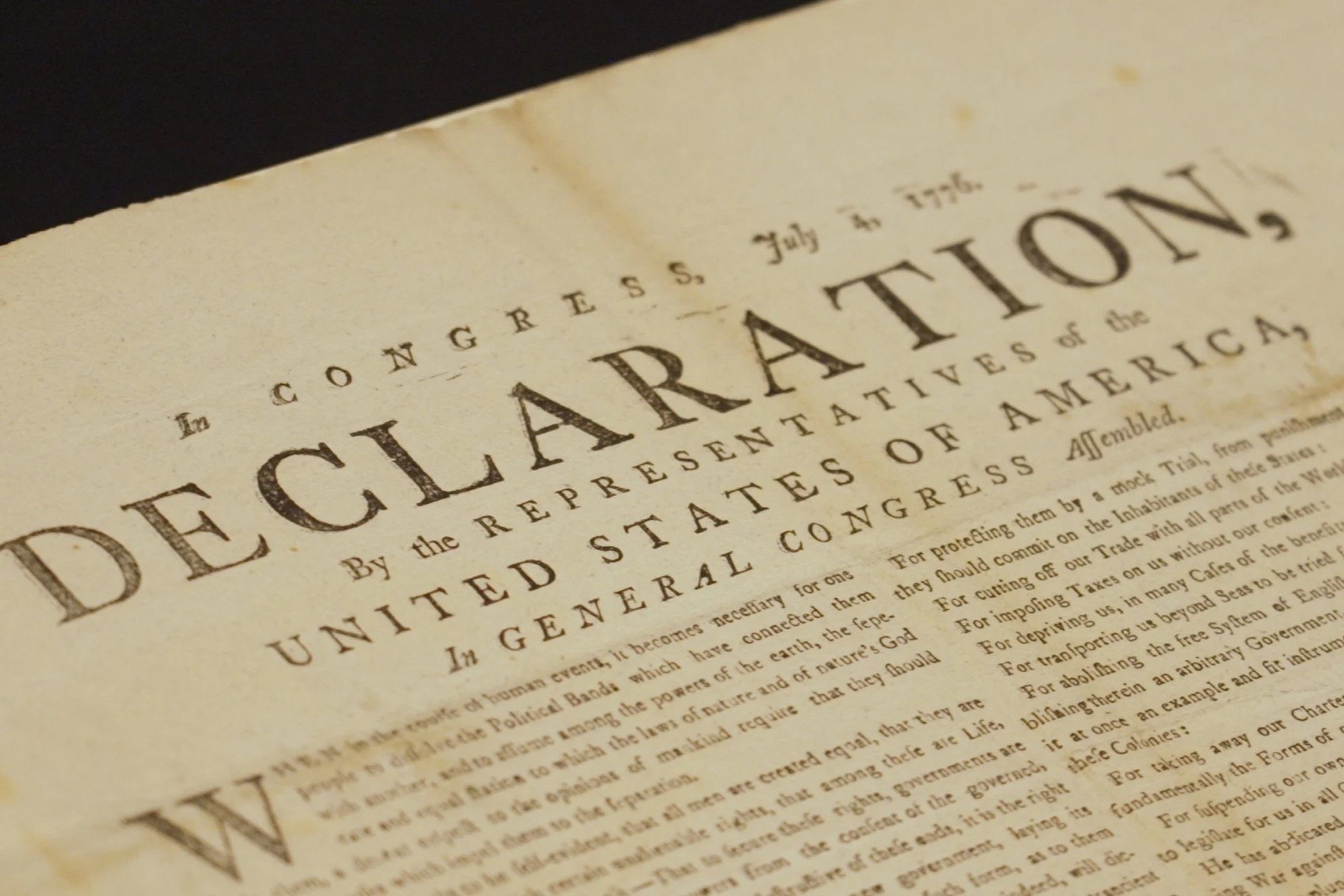 UK Archives Unearth Lost US Declaration of Independence