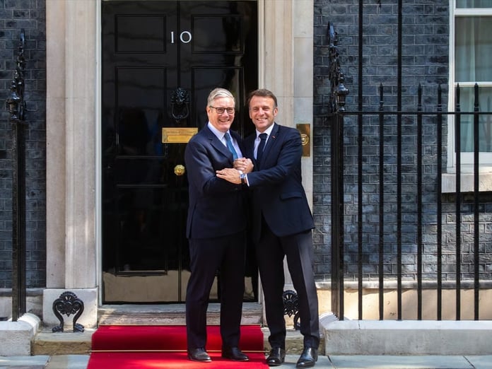 Macron'dan İngiltere'de kritik Filistin açıklaması