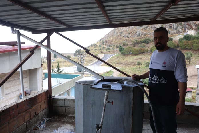 Hataylı vatandaşın yağmur suyu sistemi viral oldu