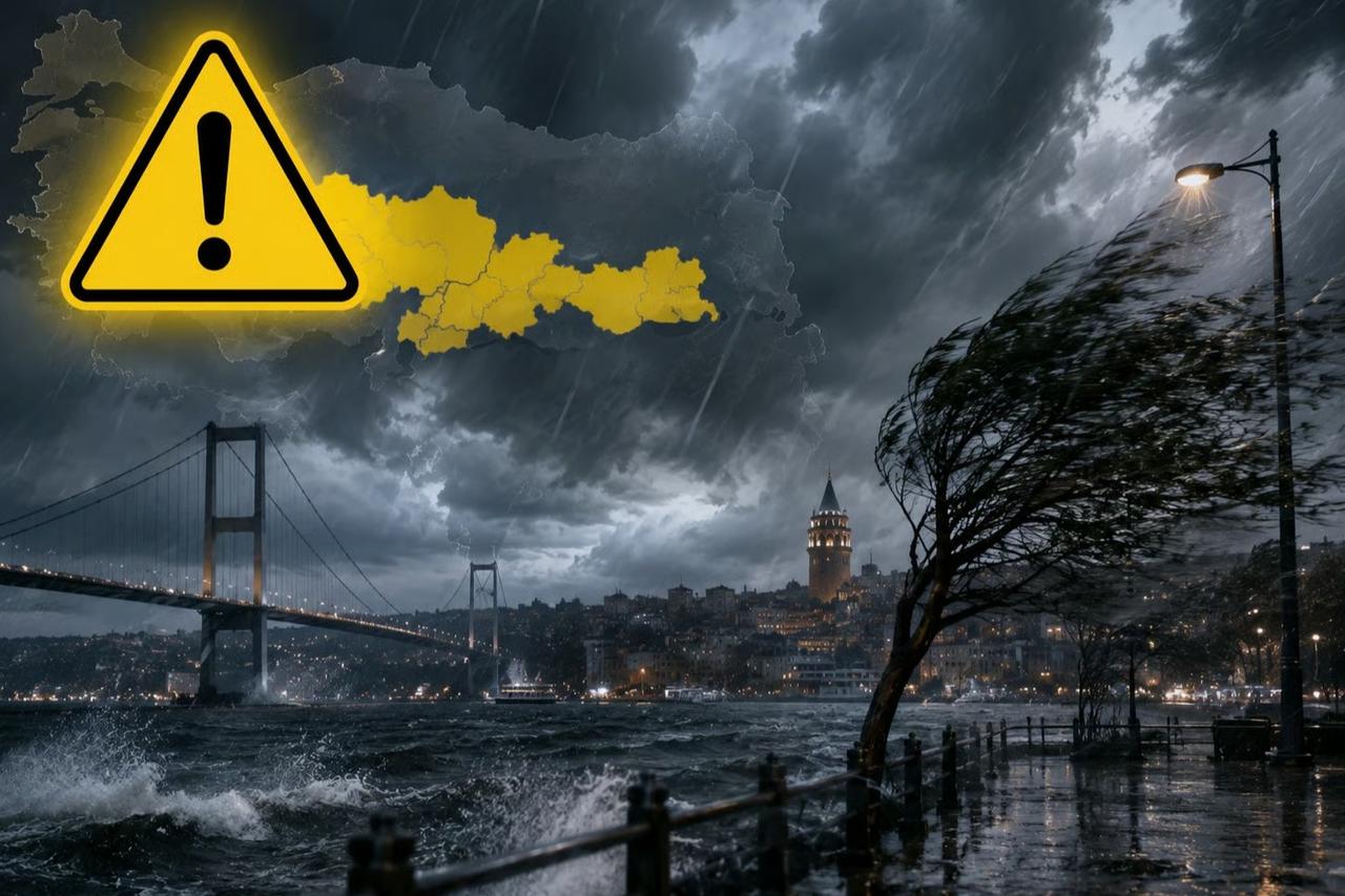Meteoroloji'den 11 il için sarı kodlu fırtına uyarısı!
