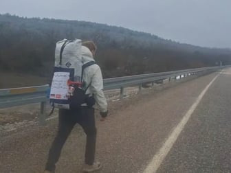 Japonya’ya ulaşmak için Almanya’dan yola çıktı