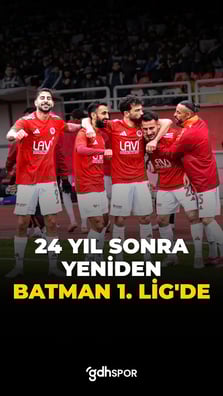 24 yıl sonra yeniden 1. Lig’de: Şampiyon Batman Petrolspor