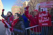 ABD'de hemşireler grev yaptı