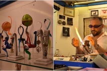 Eskişehirli sanatçı Yasin Yüksel camı nefesiyle sanata dönüştürüyor