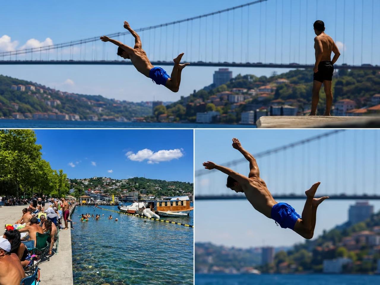 Antalya değil Bebek sahili! Vatandaş akın etti