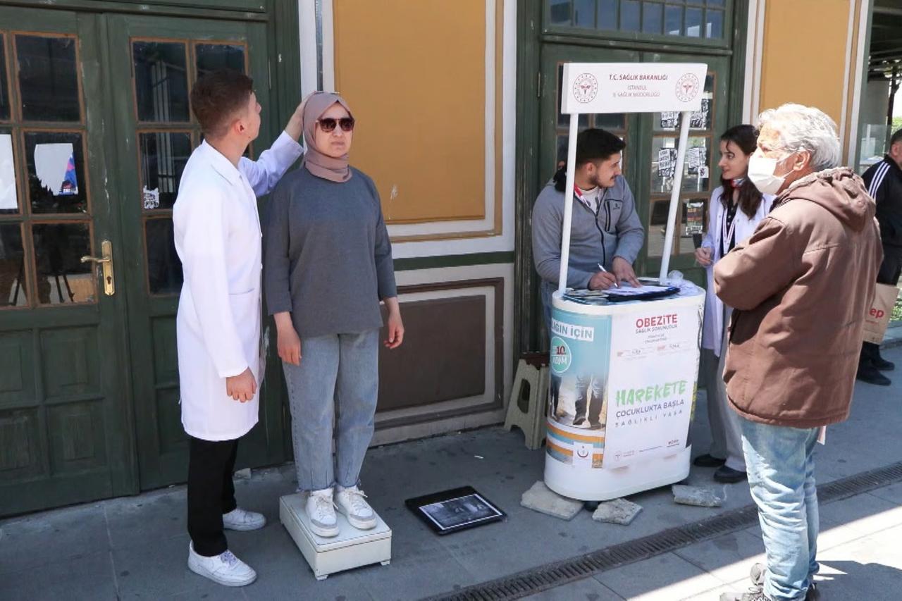 Vatandaşların vücut kitle indeksi hesaplandı