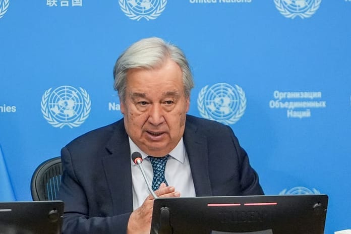 Guterres'ten BM açıklaması: Değerlerimiz saldırı altında