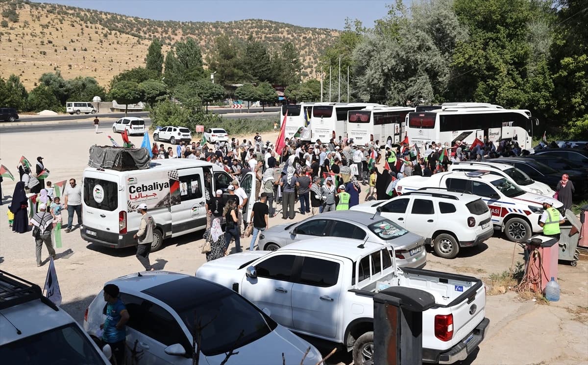 Bosna'dan yola çıkan Filistin konvoyu Mardin'e ulaştı