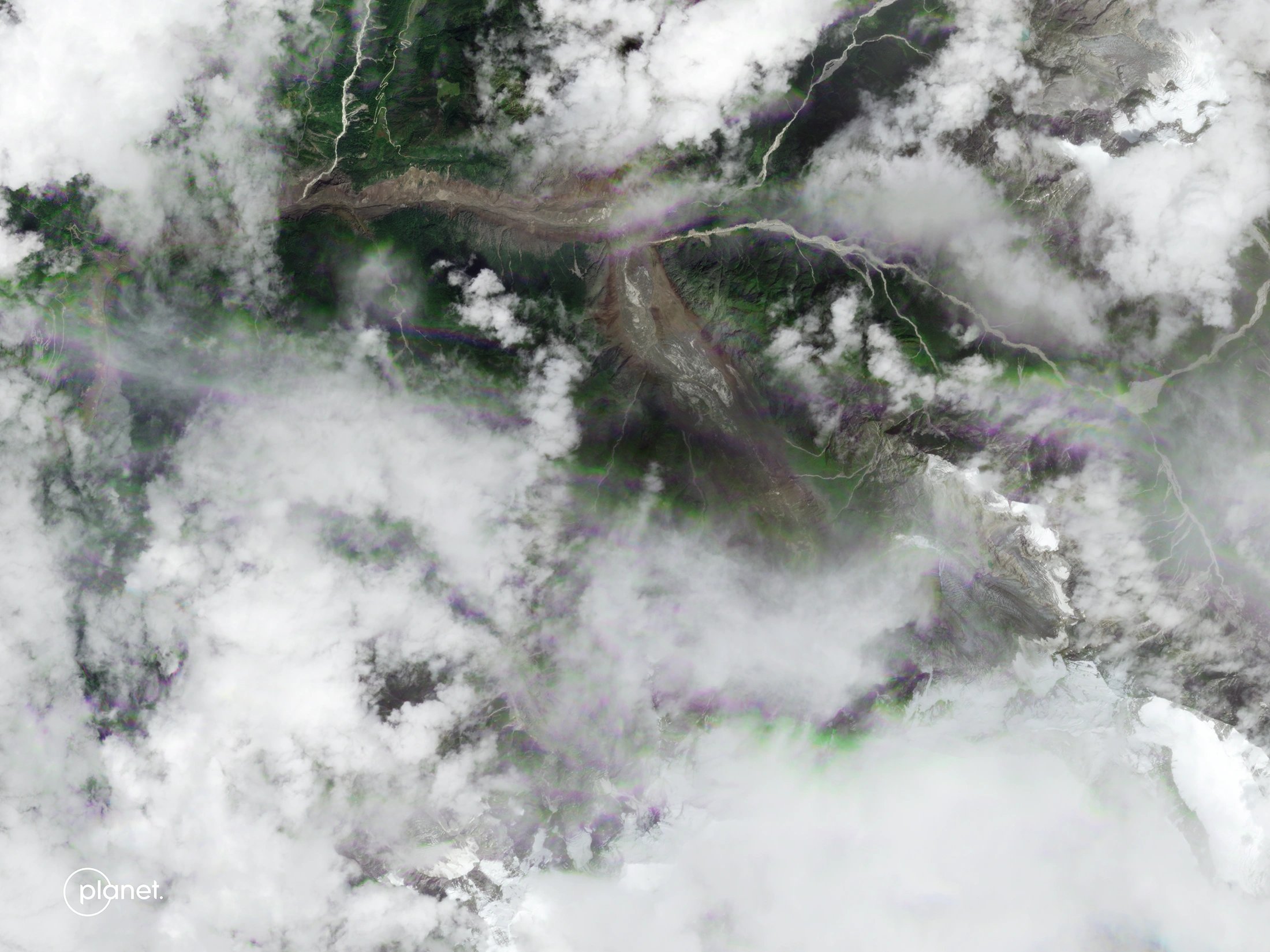 Satellite image of the Nepal-Tibet border, Aug. 26, 2026 - Planet Labs