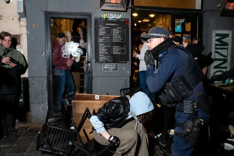 Three Charged After Protest At Israeli-Owned Eatery