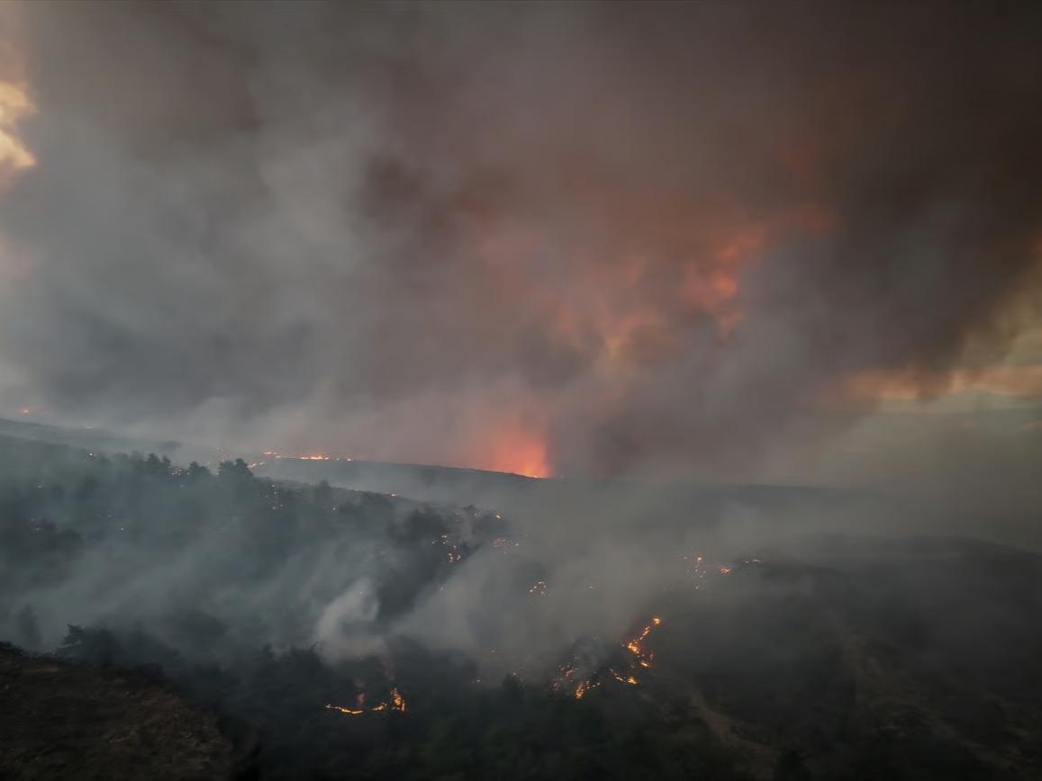 Çanakkale Gelibolu yanıyor