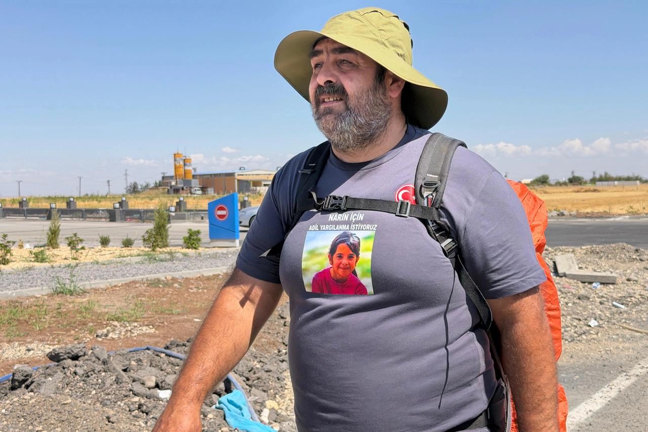 Arif Güran kızı Narin Güran için Diyarbakır'dan Ankara'ya yürüyüş başlattı