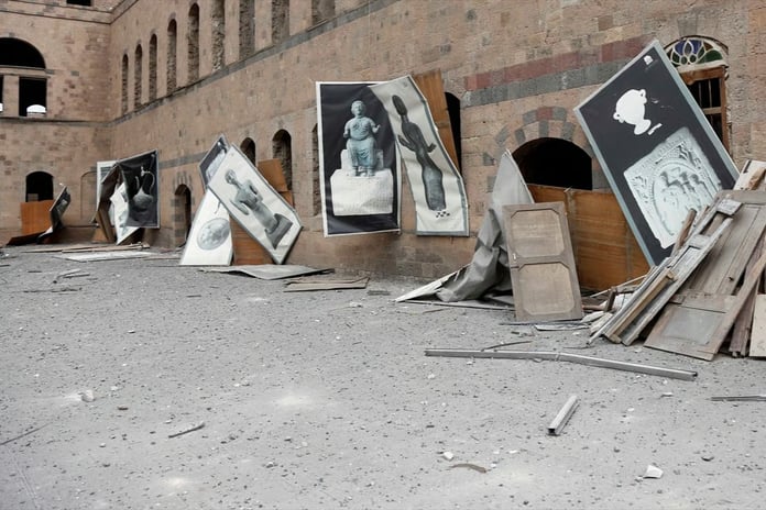 İsrail'in hava saldırısında Yemen Ulusal Müzesi ağır hasar aldı