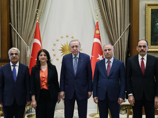 Cumhurbaşkanı Erdoğan ile Dem Parti İmrali Heyeti görüştü