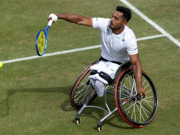Wimbledon'da yarı finale yükselen Ahmet Kaplan, Niels Vink engeline takıldı