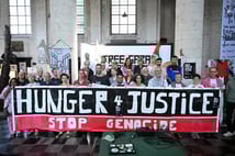 Belçikalı aktivistler Filistin için açlık grevine başladı