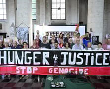 Belçikalı aktivistler Filistin için açlık grevine başladı