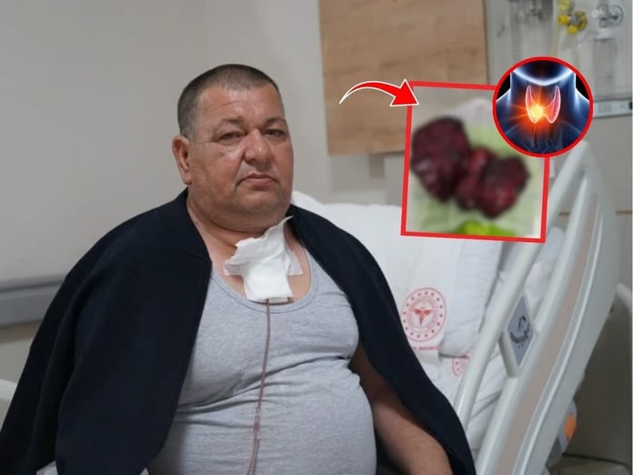 Boynundaki kitle göğüs boşluğuna kadar ilerledi: 2,5 saatlik ameliyatla nefes aldı