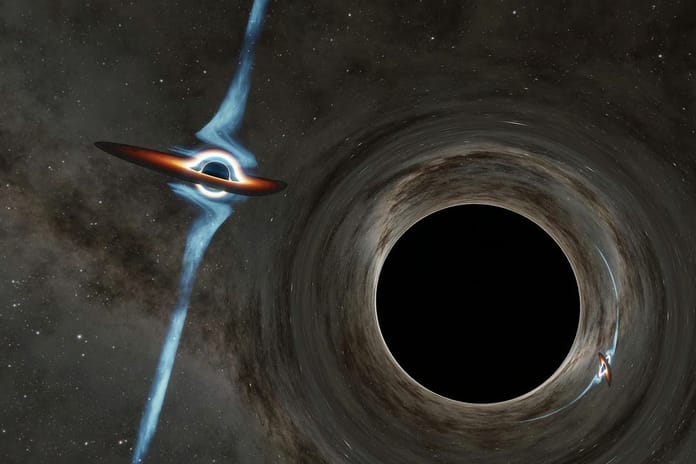 İlk kez iki kara delik birbirinin etrafında dönerken görüntülendi