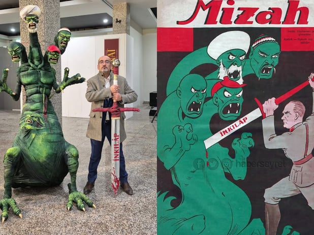 Dört başlı heykel krizi: Katfar hem tutuklandı hem de partisinden ihraç edildi