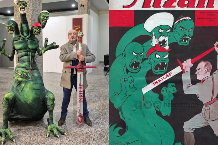 Dört başlı heykel krizi: Katfar hem tutuklandı hem de partisinden ihraç edildi